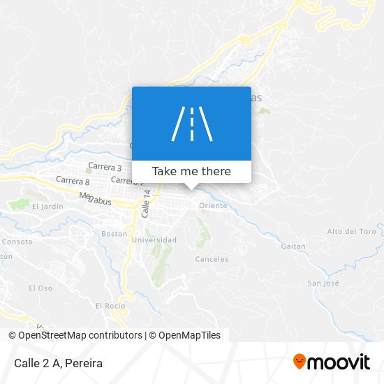 Calle 2 A map