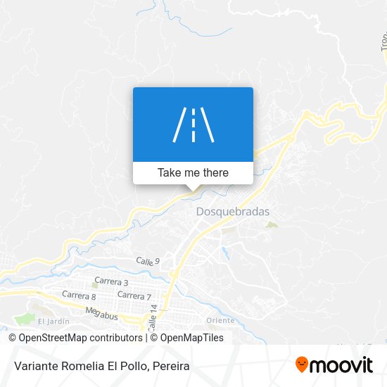 Mapa de Variante Romelia El Pollo