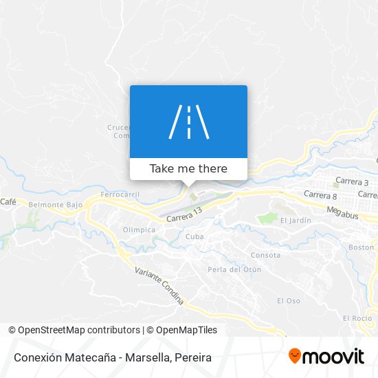 Mapa de Conexión Matecaña - Marsella