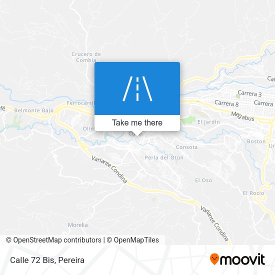 Mapa de Calle 72 Bis