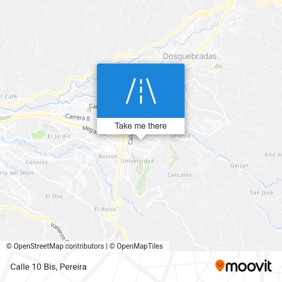 Mapa de Calle 10 Bis