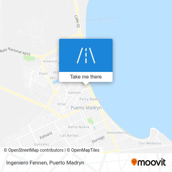 Ingeniero Fennen map
