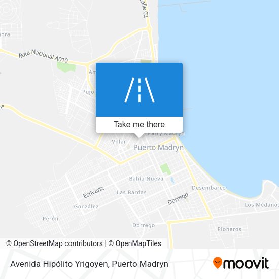 Avenida Hipólito Yrigoyen map