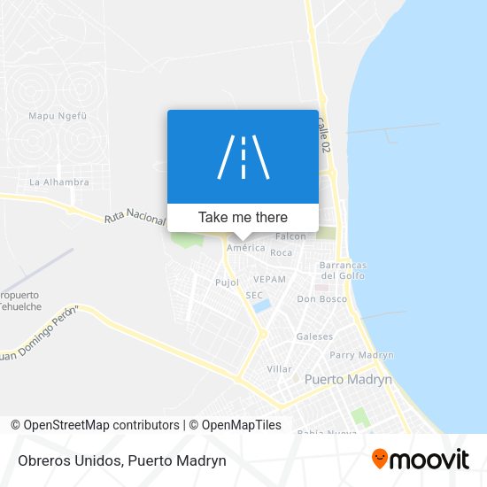Mapa de Obreros Unidos