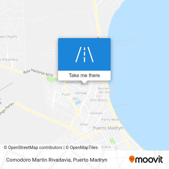 Comodoro Martín Rivadavia map