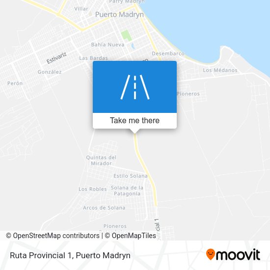 Mapa de Ruta Provincial 1