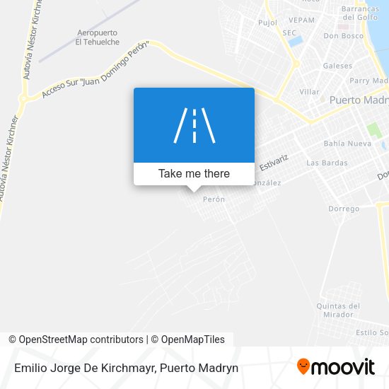 Emilio Jorge De Kirchmayr map