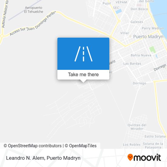 Mapa de Leandro N. Alem