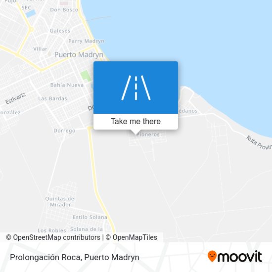 Prolongación Roca map