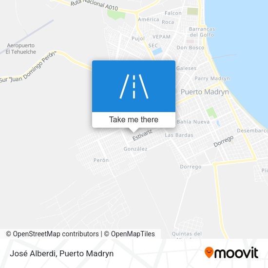 José Alberdi map