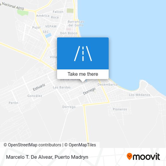 Mapa de Marcelo T. De Alvear