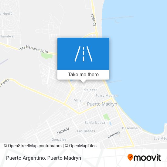 Puerto Argentino map
