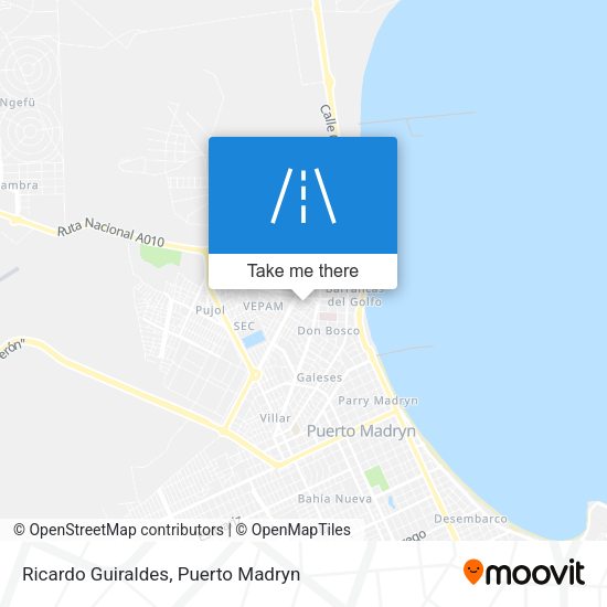 Mapa de Ricardo Guiraldes