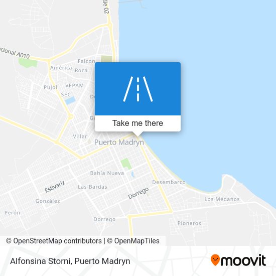 Mapa de Alfonsina Storni