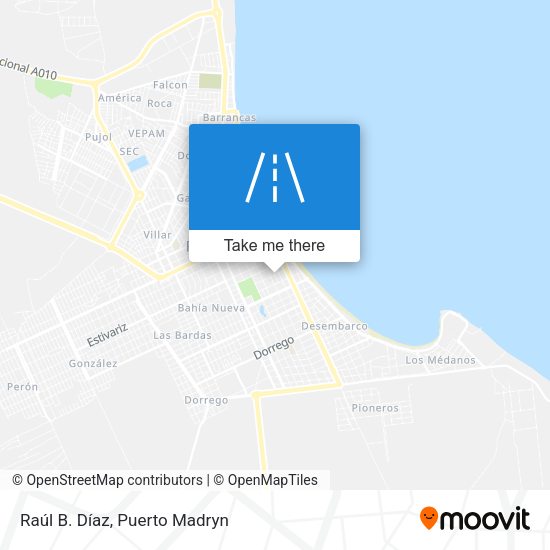 Raúl B. Díaz map