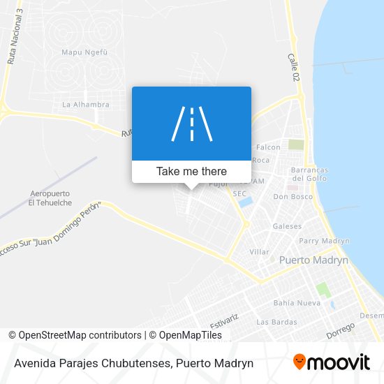 Avenida Parajes Chubutenses map