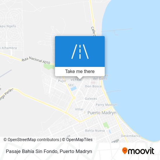 Mapa de Pasaje Bahía Sin Fondo