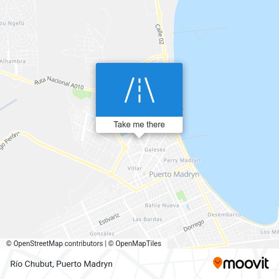 Río Chubut map