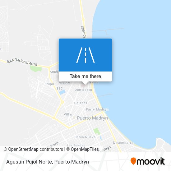Mapa de Agustín Pujol Norte
