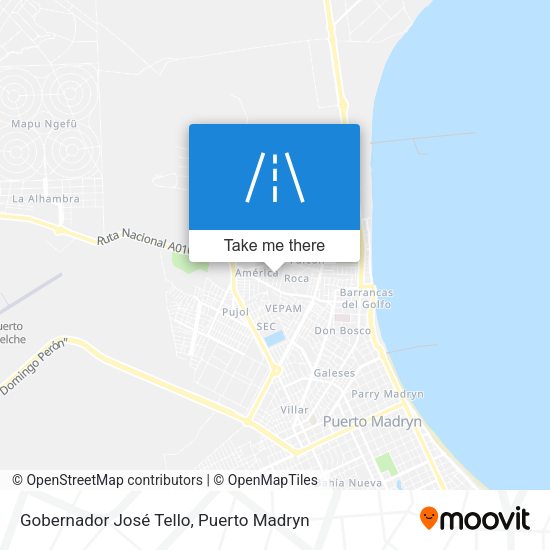 Gobernador José Tello map