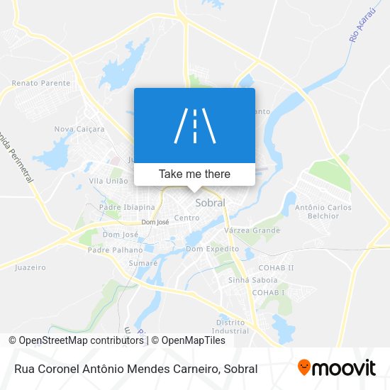 Rua Coronel Antônio Mendes Carneiro map