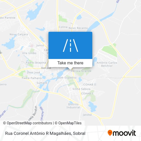 Rua Coronel Antônio R Magalhães map
