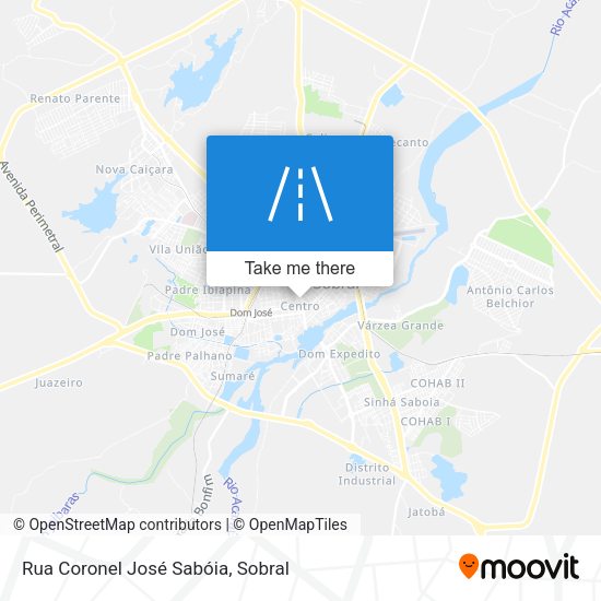 Rua Coronel José Sabóia map