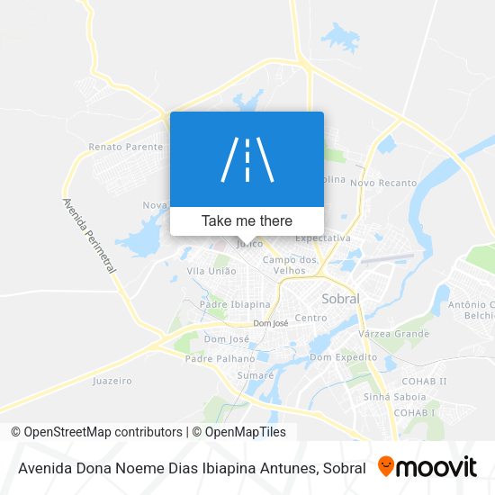 Avenida Dona Noeme Dias Ibiapina Antunes map