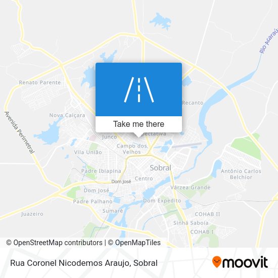 Rua Coronel Nicodemos Araujo map