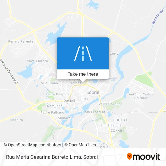 Rua Maria Cesarina Barreto Lima map