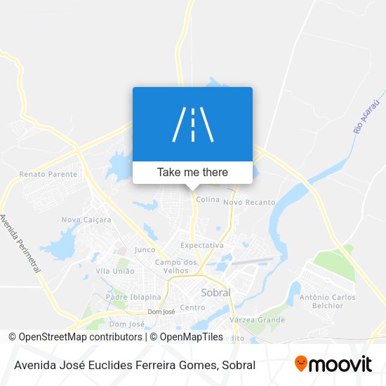 Avenida José Euclides Ferreira Gomes map