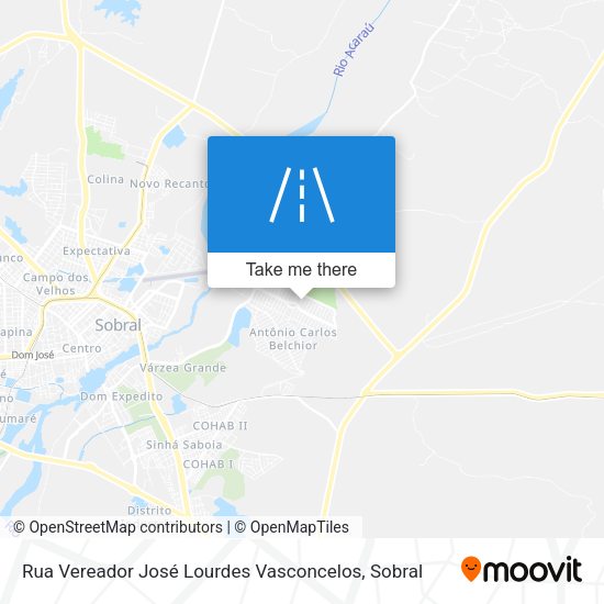 Rua Vereador José Lourdes Vasconcelos map