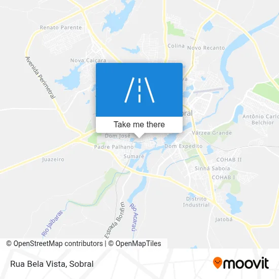 Rua Bela Vista map