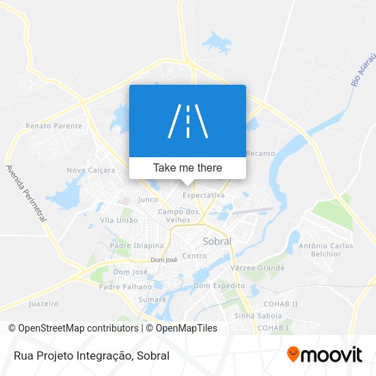 Rua Projeto Integração map