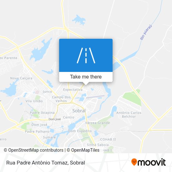 Rua Padre Antônio Tomaz map