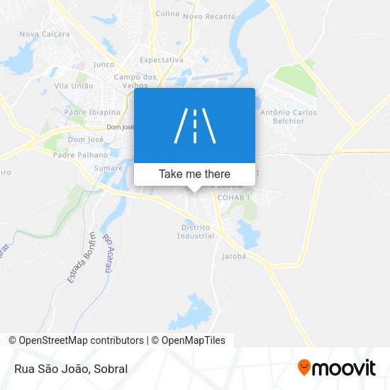 Rua São João map
