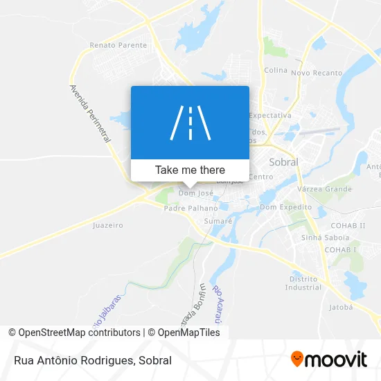 Rua Antônio Rodrigues map