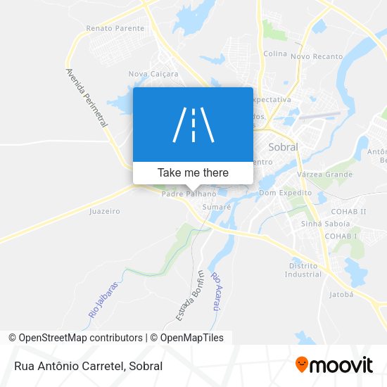 Rua Antônio Carretel map