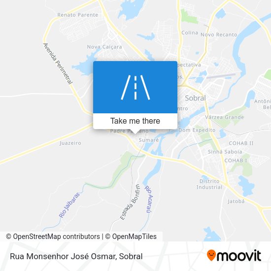 Rua Monsenhor José Osmar map