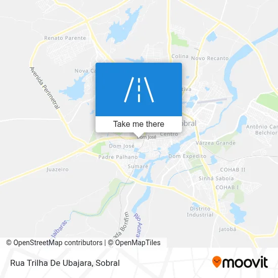 Rua Trilha De Ubajara map