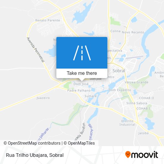 Rua Trilho Ubajara map