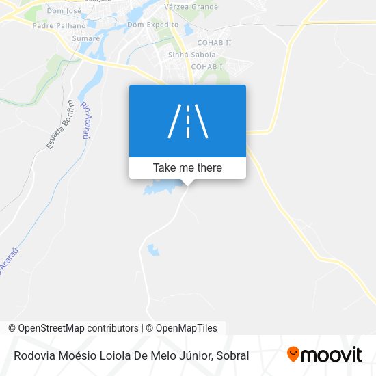 Rodovia Moésio Loiola De Melo Júnior map
