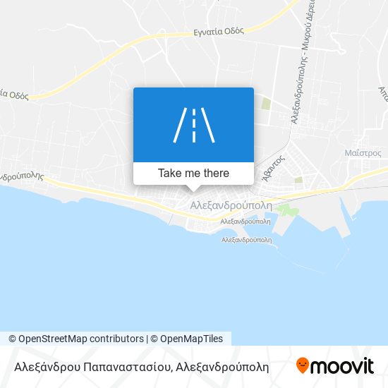 Αλεξάνδρου Παπαναστασίου map