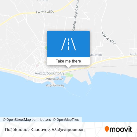 Πεζόδρομος Κεσσάνης map