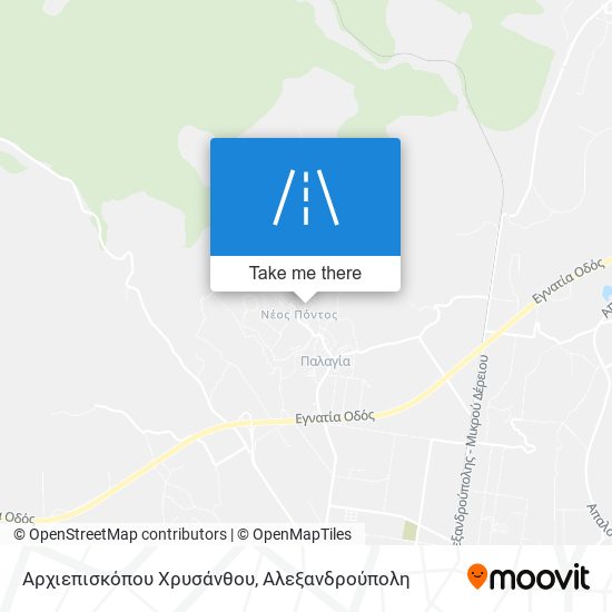 Αρχιεπισκόπου Χρυσάνθου map