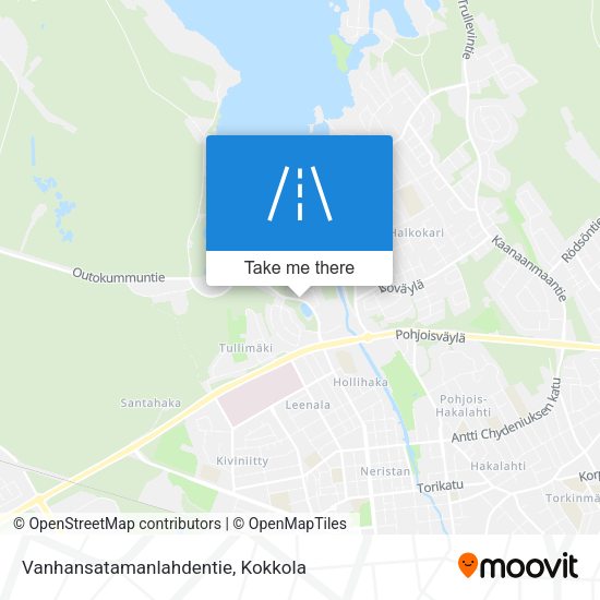 Vanhansatamanlahdentie map