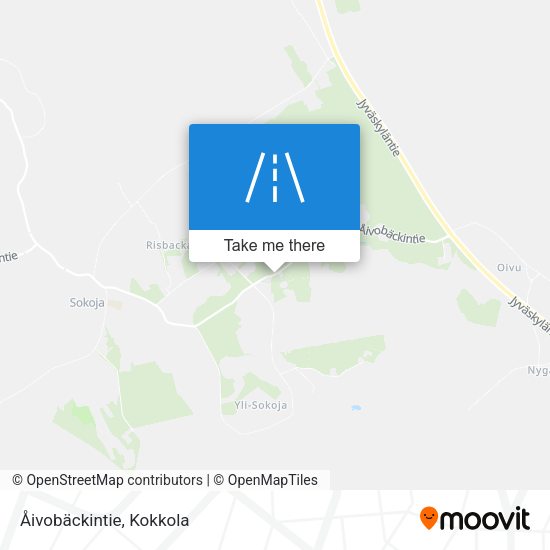 Åivobäckintie map