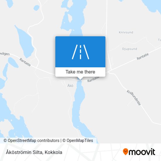 Åköströmin Silta map