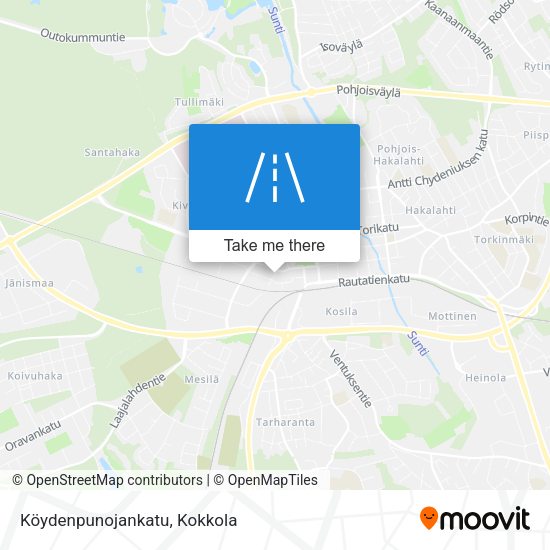 Köydenpunojankatu map