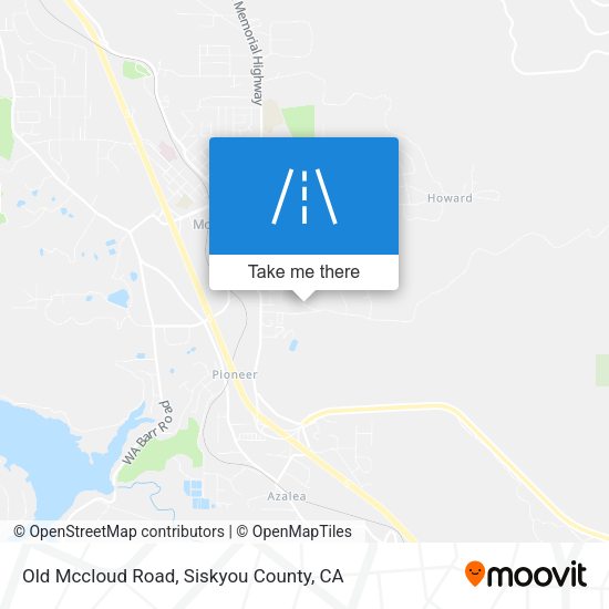 Old Mccloud Road map